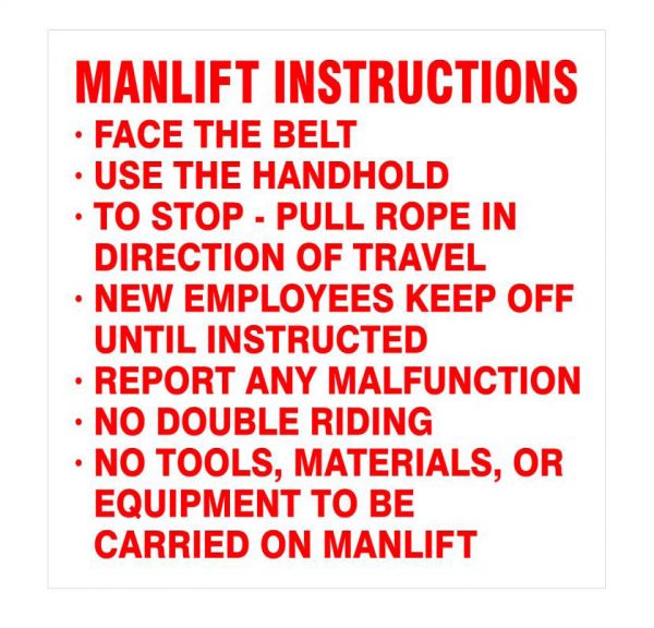 KC28P Manlift Instructions