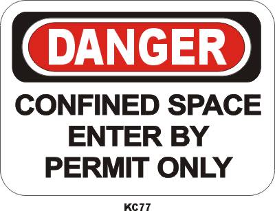 KC77V confined space permit only